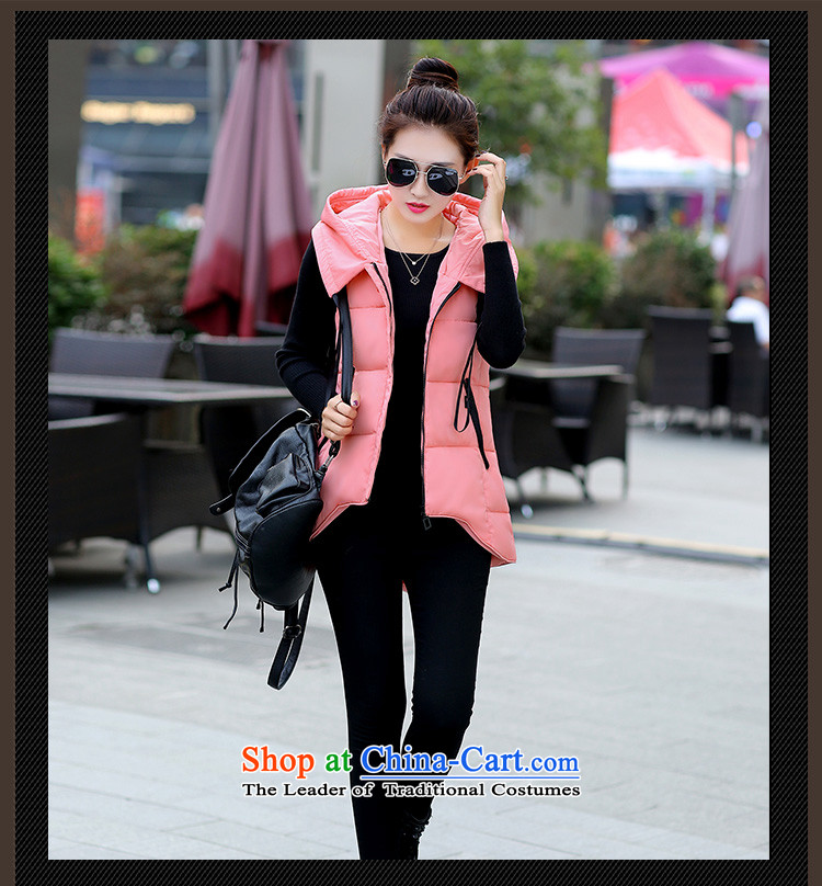 2015 Autumn and Winter Korea MEISUDI version of large numbers of women in the long trendy wild HOODIE DOWN VEST loose video thin Ma Folder Denim blue XXL picture, prices, brand platters! The elections are supplied in the national character of distribution, so action, buy now enjoy more preferential! As soon as possible.