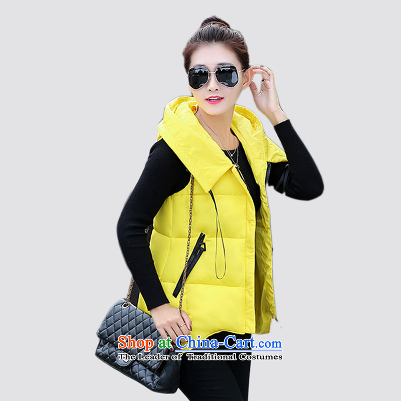 2015 Autumn and Winter Korea MEISUDI version of large numbers of women in the long trendy wild HOODIE DOWN VEST loose video thin Ma Folder Denim blue XXL, MISO (MEISUDI) , , , shopping on the Internet