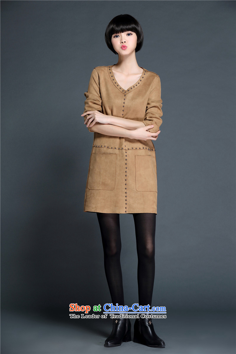 In the 2015 Fall/Winter Collections Lin new fall for women on the new Korean winter loose extra thick MM long-sleeved dresses 5440 pink pocket 3XL picture, prices, brand platters! The elections are supplied in the national character of distribution, so action, buy now enjoy more preferential! As soon as possible.