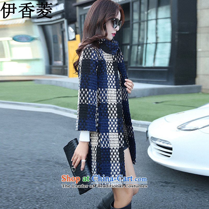 Ikago Ling spring and autumn 2015 new Korean wind in Europe and the         long thick tweed coats Y8356 female picture color XXL, IKAGO Ling , , , shopping on the Internet