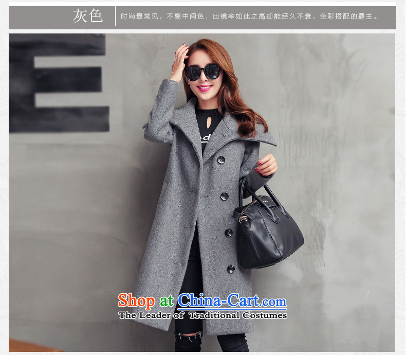 Pacar Gigi Lai Addis Ababa autumn and winter 2015 new products Sau San a wool coat Korean Sau San video thin hair? girls jacket long large flows of women with dark brown belt XXL picture, prices, brand platters! The elections are supplied in the national character of distribution, so action, buy now enjoy more preferential! As soon as possible.