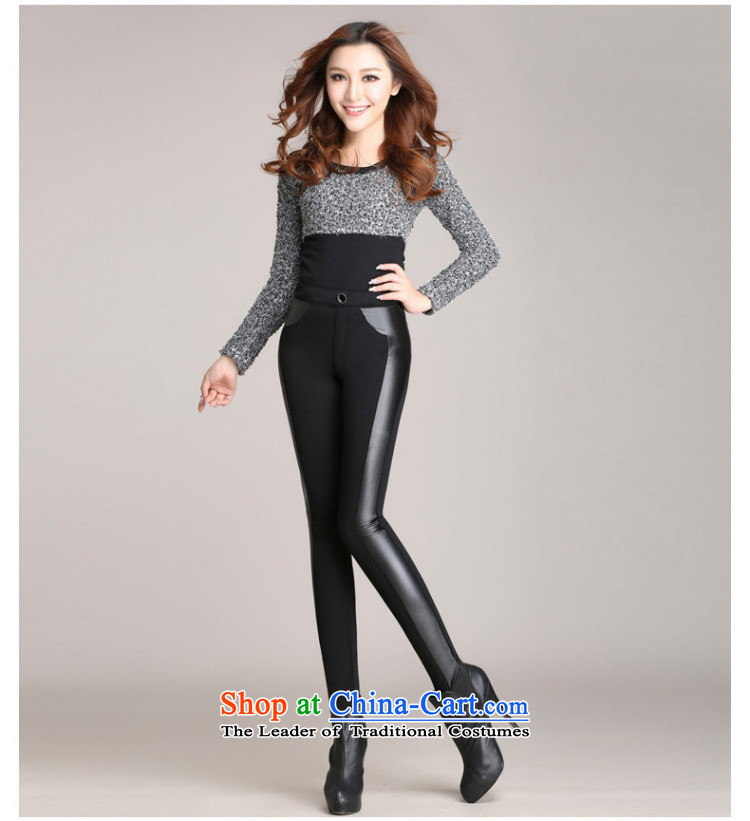 Morning to 2015 winter new Korean version of large numbers of ladies pants, forming the basis of the lint-free thick Sleek and versatile stitching castor trousers gold lint-free warm black trousers 3XL( recommendations 165-180 catty) Picture, prices, brand platters! The elections are supplied in the national character of distribution, so action, buy now enjoy more preferential! As soon as possible.