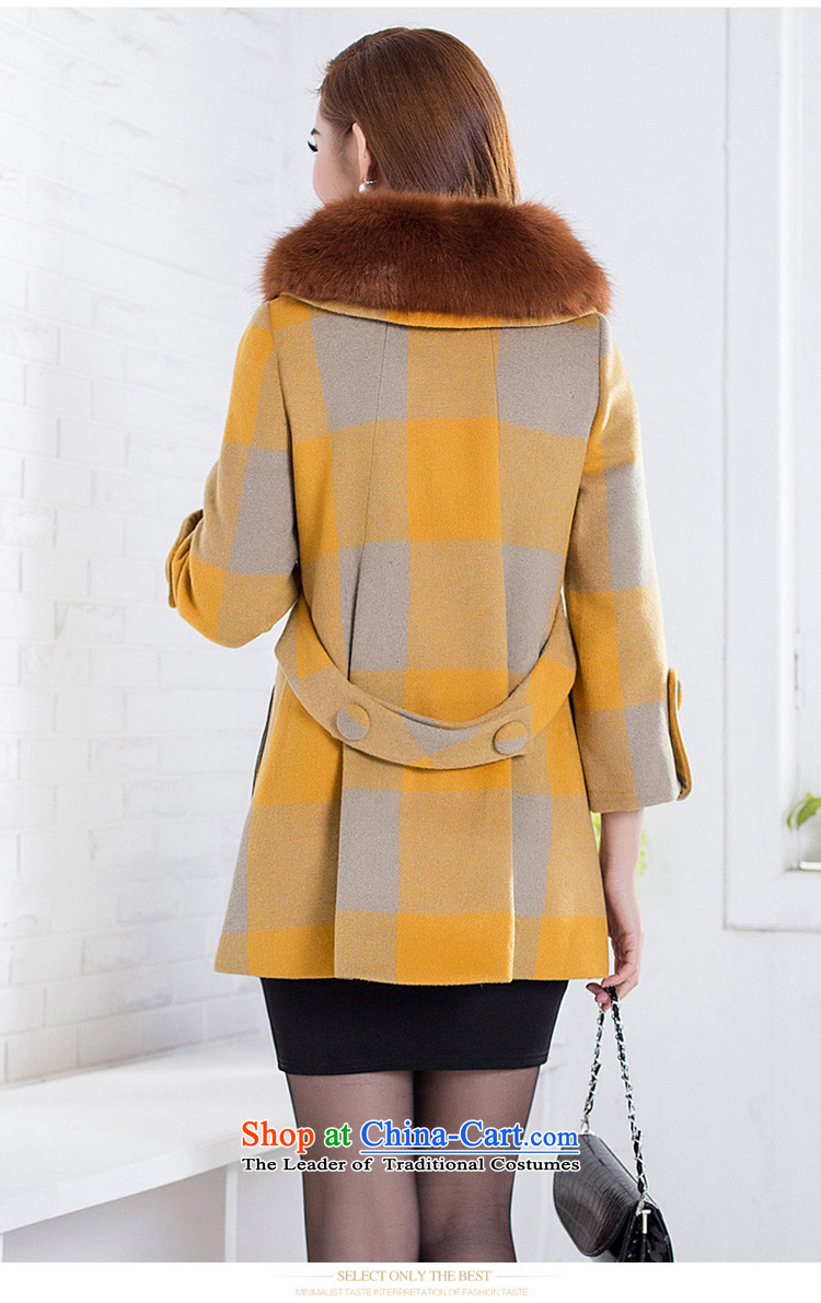 2015 Autumn and winter new larger female Korean to xl cashmere overcoat thick MM THIN thick sister Sau San video gross coats jacket female thick? blue 2XL Photo, prices, brand platters! The elections are supplied in the national character of distribution, so action, buy now enjoy more preferential! As soon as possible.