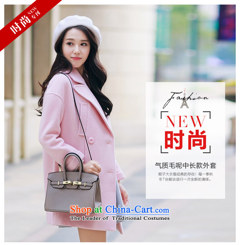 Christy Love 2015 autumn and winter new lapel temperament? 