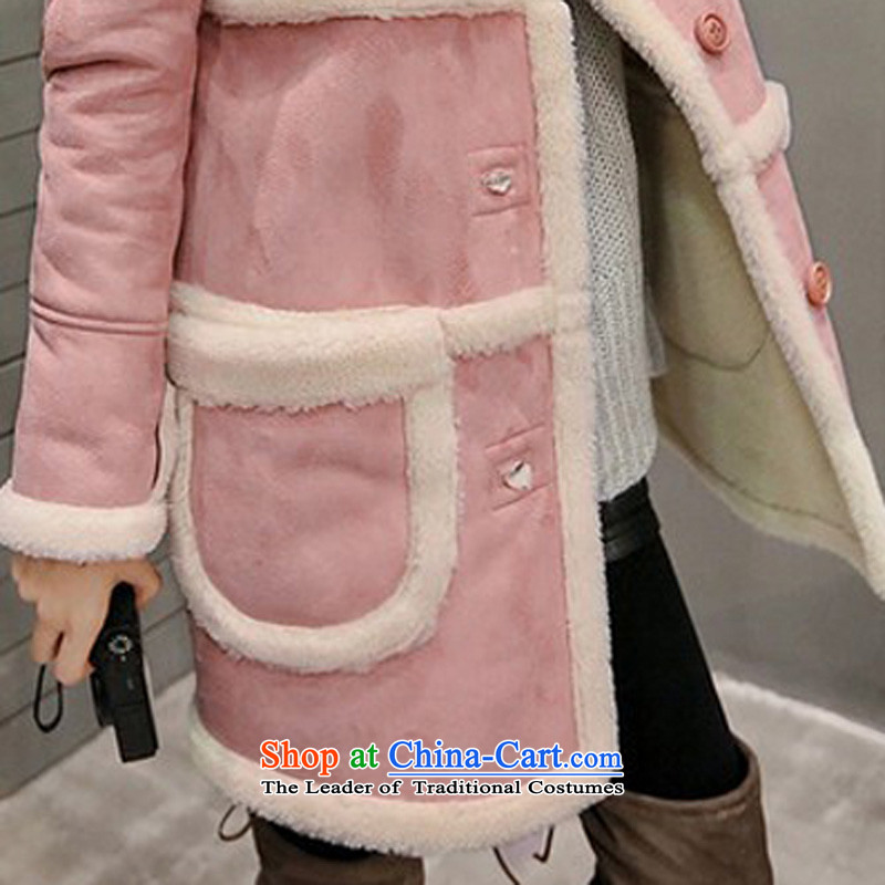 Oehe 2015 winter clothing new Korean version in Sau San long jacket, female video thin long-sleeved lapel gross? Pierre powder coat M,oehe,,, shopping on the Internet