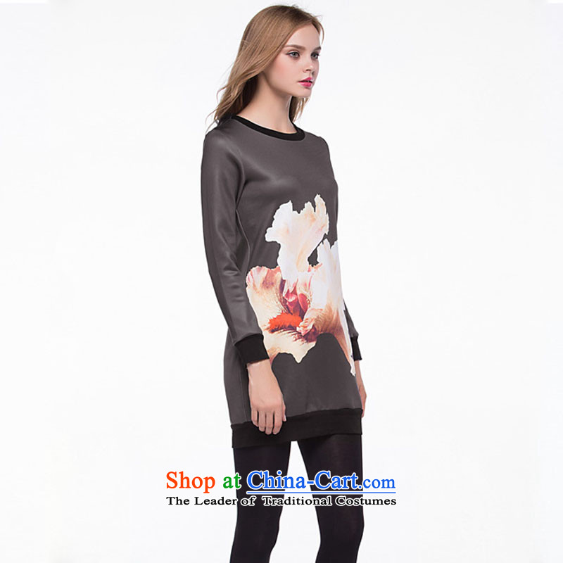 A large number of honey yucca female thick MM video thin 2015 Fall/Winter Collections of new stamp Sau San over the medium to longer term retro TEE sweater gray 7XL, al yucca honey , , , shopping on the Internet
