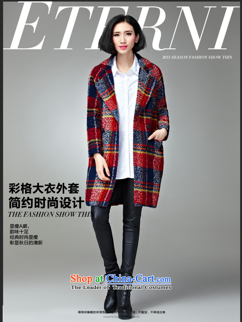 The Eternal Soo-to increase women's code gross? 2015 winter coats thick, Hin thin new Fat MM sister tartan sub-coats that long hair red and blue jacket? 4XL Photo, prices, brand platters! The elections are supplied in the national character of distribution, so action, buy now enjoy more preferential! As soon as possible.