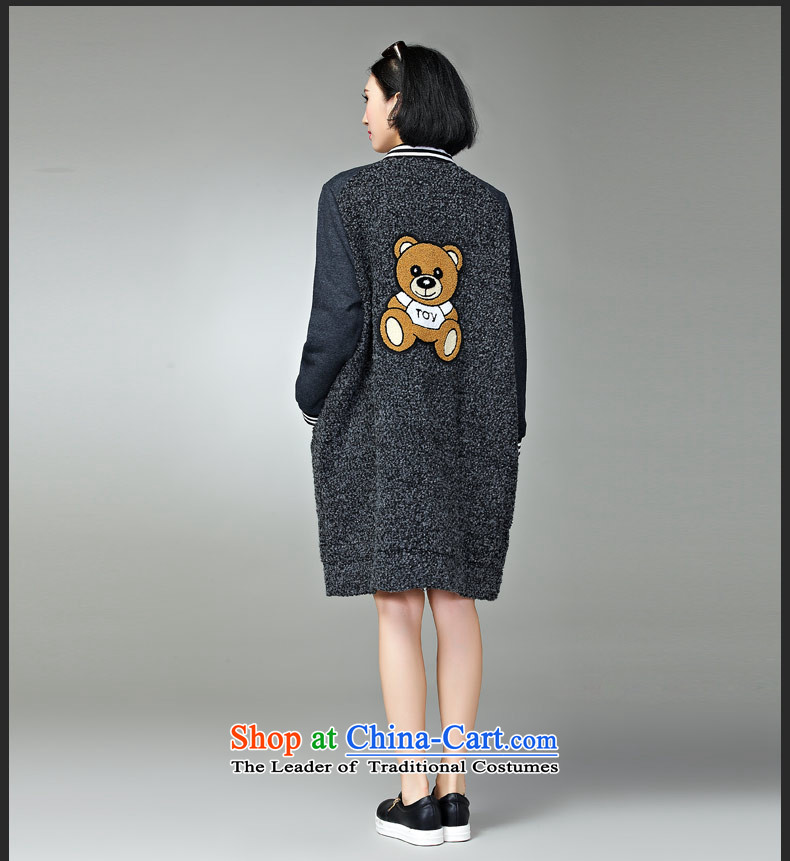 The Eternal Soo-to increase women's code gross coats jacket thick sister? MM2015 Fall/Winter Collections Korea cartoon version thick, Hin thin hair? butted long new flower 3XL Gray Photo, prices, brand platters! The elections are supplied in the national character of distribution, so action, buy now enjoy more preferential! As soon as possible.