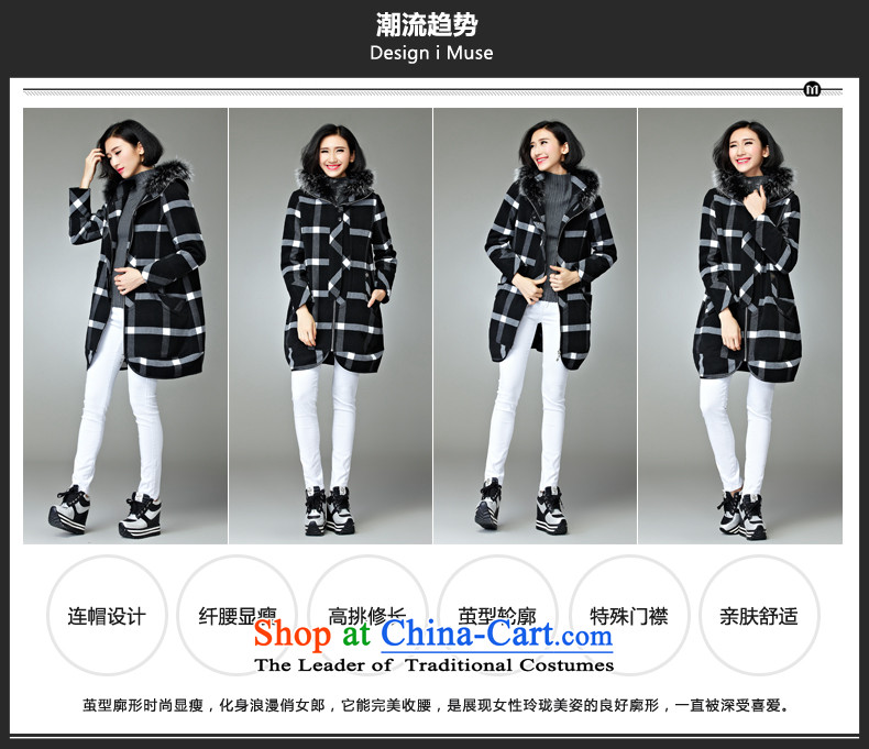 The Eternal Soo-To increase the number of female jackets thick MM2015 Fall/Winter Collections thick black and white checkered sister coats thick, Hin in thin long nuclear-Neck Jacket black and white checkered gross 3XL picture, prices, brand platters! The elections are supplied in the national character of distribution, so action, buy now enjoy more preferential! As soon as possible.