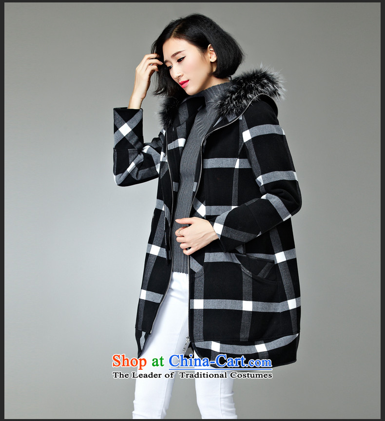 The Eternal Soo-To increase the number of female jackets thick MM2015 Fall/Winter Collections thick black and white checkered sister coats thick, Hin in thin long nuclear-Neck Jacket black and white checkered gross 3XL picture, prices, brand platters! The elections are supplied in the national character of distribution, so action, buy now enjoy more preferential! As soon as possible.