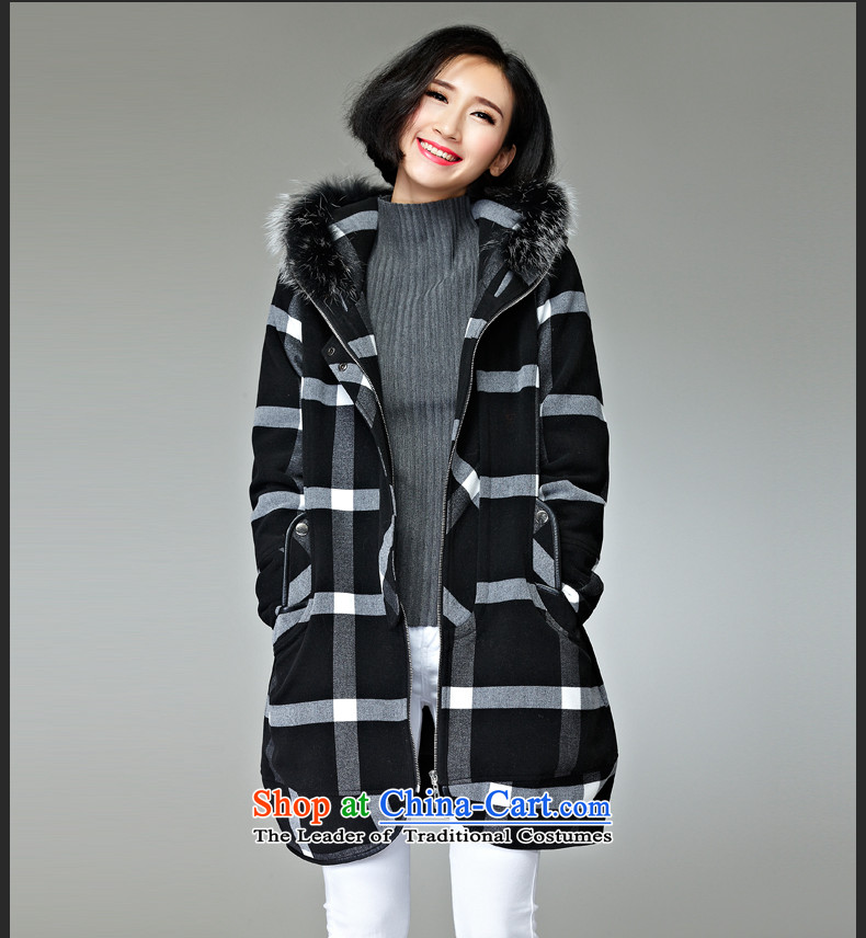 The Eternal Soo-To increase the number of female jackets thick MM2015 Fall/Winter Collections thick black and white checkered sister coats thick, Hin in thin long nuclear-Neck Jacket black and white checkered gross 3XL picture, prices, brand platters! The elections are supplied in the national character of distribution, so action, buy now enjoy more preferential! As soon as possible.