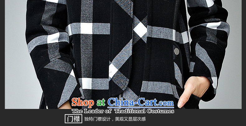 The Eternal Soo-To increase the number of female jackets thick MM2015 Fall/Winter Collections thick black and white checkered sister coats thick, Hin in thin long nuclear-Neck Jacket black and white checkered gross 3XL picture, prices, brand platters! The elections are supplied in the national character of distribution, so action, buy now enjoy more preferential! As soon as possible.