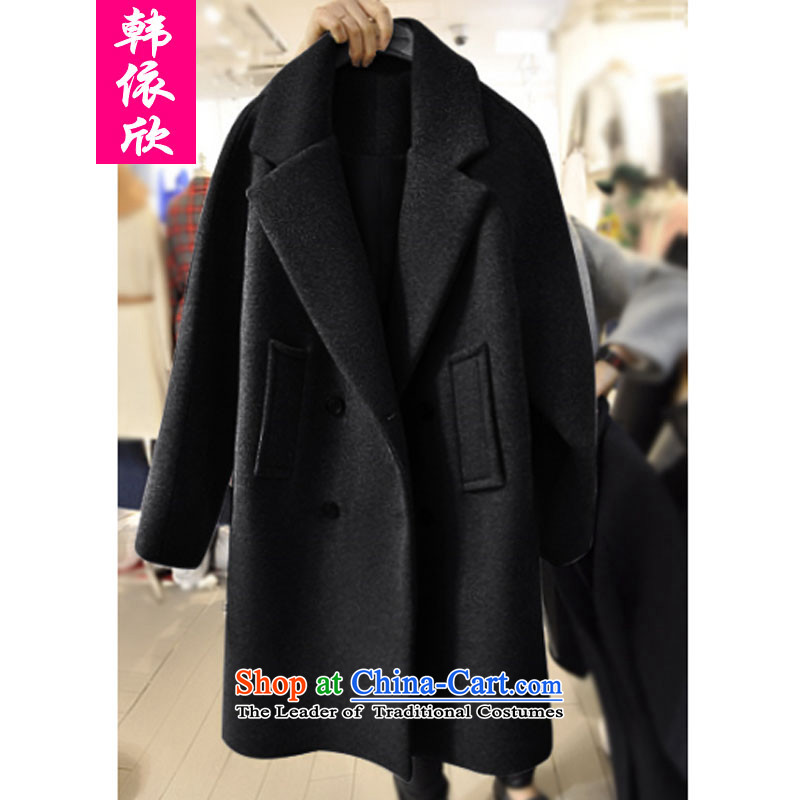 According to the Korea Yan mm2015 thick hair fall/winter collections jacket to? xl women's sister in autumn and winter thick long a wool coat large red XXXXL, won according to Yan Shopping on the Internet has been pressed.