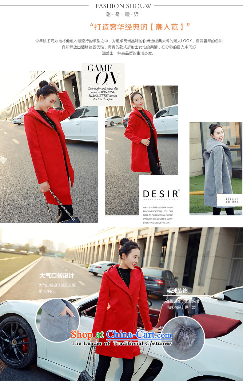 Sin has won the new version of the winter 2015) Loose stylish Sau San warm currents pure color Long Hair Girl red cloak? M picture, prices, brand platters! The elections are supplied in the national character of distribution, so action, buy now enjoy more preferential! As soon as possible.