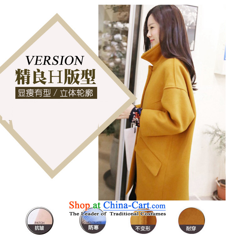 Sin has been gross? 2015 autumn and winter coats female new liberal larger jacket in Sau San long Korean gross? female shop long coats recommended wine red  S picture, prices, brand platters! The elections are supplied in the national character of distribution, so action, buy now enjoy more preferential! As soon as possible.