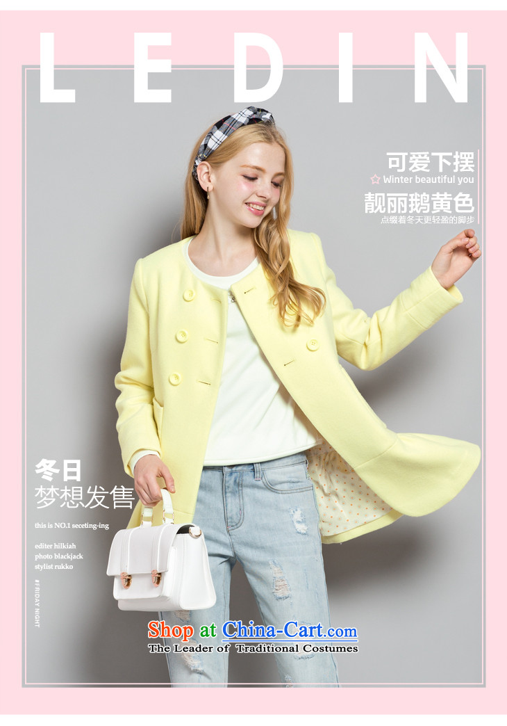 Lok-machi 2015 Autumn new products for women unique stylish seamless embroidered wire line coats female jacket yellow L/165 picture, prices, brand platters! The elections are supplied in the national character of distribution, so action, buy now enjoy more preferential! As soon as possible.