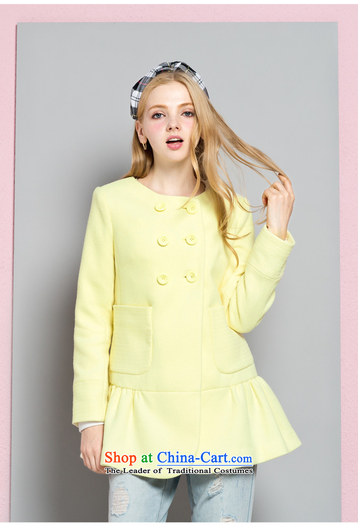 Lok-machi 2015 Autumn new products for women unique stylish seamless embroidered wire line coats female jacket yellow L/165 picture, prices, brand platters! The elections are supplied in the national character of distribution, so action, buy now enjoy more preferential! As soon as possible.