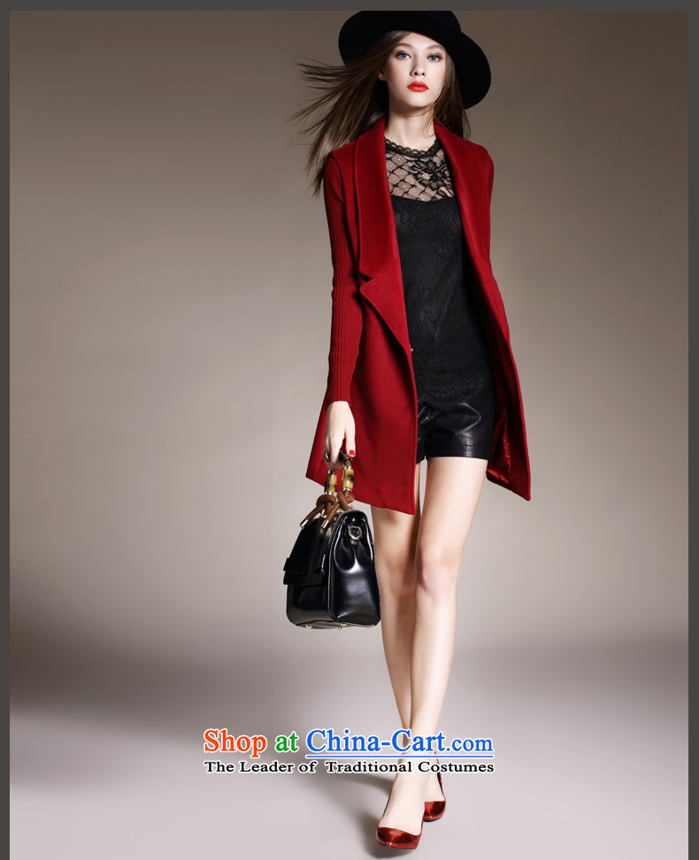Cyangugu, 2015 autumn and winter new European and American Women's solid color jacket in gross? long 9 cuff a wool coat gray M picture, prices, brand platters! The elections are supplied in the national character of distribution, so action, buy now enjoy more preferential! As soon as possible.
