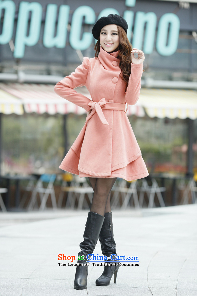 Recalling that the 2015 Autumn and Winter North drift-reload Korean women in sweet long hair? large graphics thin coat lapel of long-sleeved a wool coat women 3628 Orange Red M picture, prices, brand platters! The elections are supplied in the national character of distribution, so action, buy now enjoy more preferential! As soon as possible.