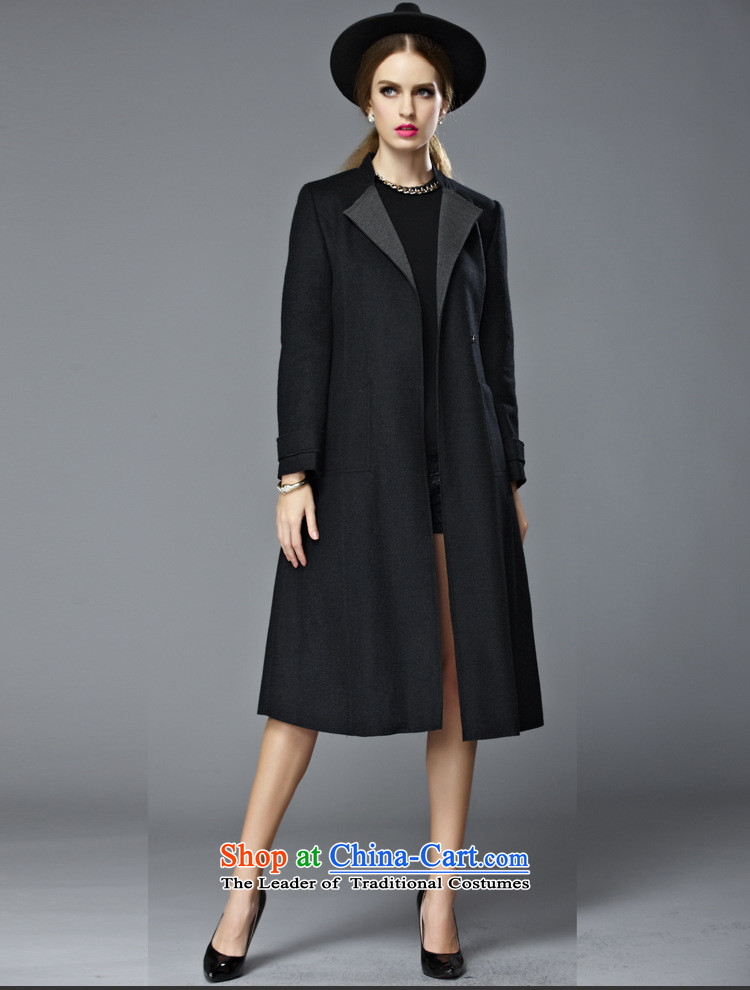 Youth Yi So 2015 Autumn and Winter Female English very casual larger in long thin hair? wind graphics jacket female black XL Photo, prices, brand platters! The elections are supplied in the national character of distribution, so action, buy now enjoy more preferential! As soon as possible.