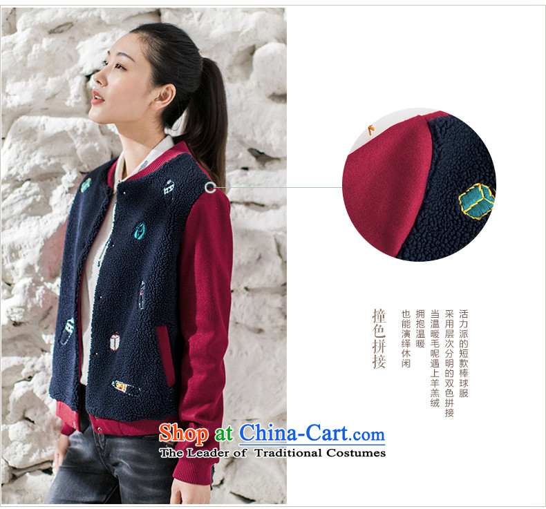 Athena Chu Cayman 2015 winter clothing new arts knocked color Lamb Wool Velvet stitching embroidered jacket girl (8540520174?- Wine red M picture, prices, brand platters! The elections are supplied in the national character of distribution, so action, buy now enjoy more preferential! As soon as possible.