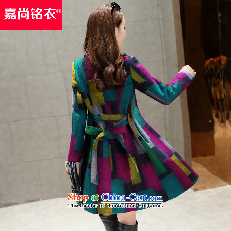 The Honorable Martin Lee Sang-ho yi 2015 autumn and winter new women's fashion, long overcoat so Sau San Mao WT5556 yellow , L, Ka Ming Yi Sang , , , shopping on the Internet