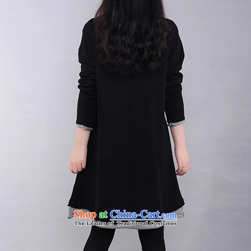 O Ya-ting to increase women's code 2015 autumn and winter new fat mm plus lint-free video in thin long thick, forming the Netherlands female dresses 236 graphics thin black 5XL 175-200 recommends that you, O Jacob aoyating Ting () , , , shopping on the Internet