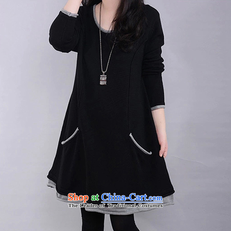 O Ya-ting to increase women's code 2015 autumn and winter new fat mm plus lint-free video in thin long thick, forming the Netherlands female dresses 236 graphics thin black 5XL 175-200 recommends that you, O Jacob aoyating Ting () , , , shopping on the Internet