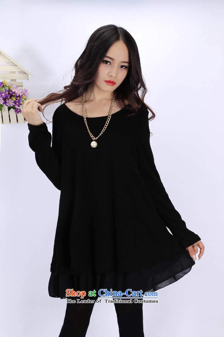 O Ya-ting to increase women's code 2015 autumn and winter thick mm new Korean version, forming the long-sleeved thin dresses . 82 30 black 4XL recommends that you 160-180 catty picture, prices, brand platters! The elections are supplied in the national character of distribution, so action, buy now enjoy more preferential! As soon as possible.