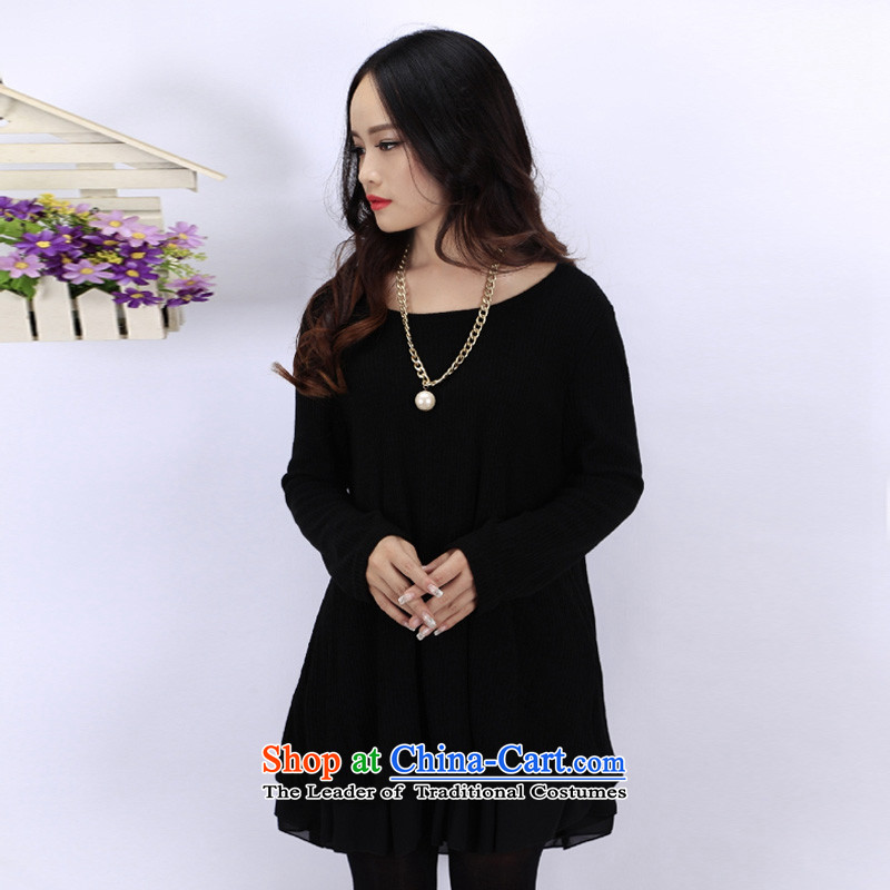 O Ya-ting to increase women's code 2015 autumn and winter thick mm new Korean version, forming the long-sleeved thin dresses . 82 30 black 4XL recommends that you 160-180, O Jacob aoyating Ting () , , , shopping on the Internet