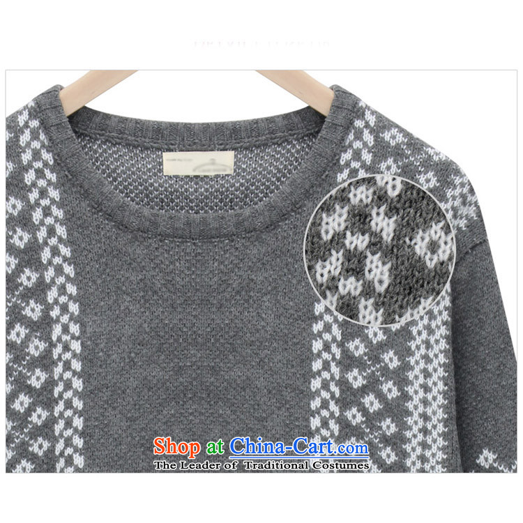 Thousands of fat xl coga female new 2015 Korean woolen pullover loose clothes in the autumn of thick mm long thick video thin gray 5XL Knitted Shirt 5233 picture, prices, brand platters! The elections are supplied in the national character of distribution, so action, buy now enjoy more preferential! As soon as possible.