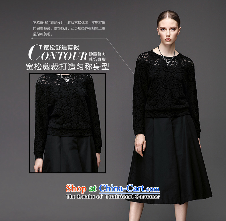Black Small Migdal pre-sale code women 2015 winter clothing new stylish mm thick bat sleeves lace stitching T-shirt 961365252 female black pre-sale prices, pictures, 4XL brand platters! The elections are supplied in the national character of distribution, so action, buy now enjoy more preferential! As soon as possible.