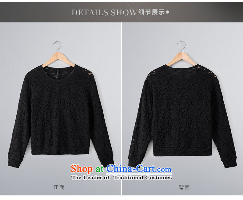 Black Small Migdal pre-sale code women 2015 winter clothing new stylish mm thick bat sleeves lace stitching T-shirt 961365252 female black pre-sale prices, pictures, 4XL brand platters! The elections are supplied in the national character of distribution, so action, buy now enjoy more preferential! As soon as possible.