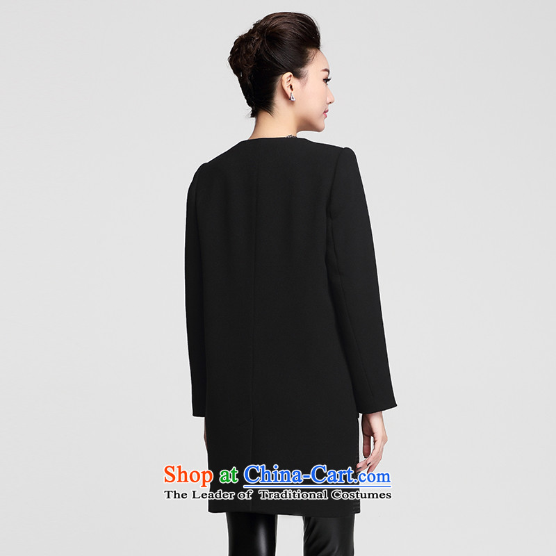 The former Yugoslavia Migdal Code women 2015 Autumn replacing new expertise in the stylish black mm long jacket, black 2XL, 853041475 female former Yugoslavia Mak , , , shopping on the Internet