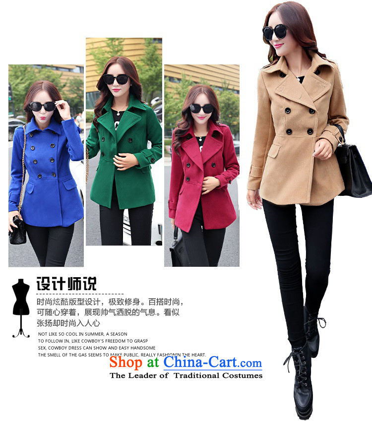 Gil Wo Ika 2015 winter new gross? 20 30-year-old girl jacket woolen coats that long, and larger Connie sub-jacket, wine red 2XL Photo, prices, brand platters! The elections are supplied in the national character of distribution, so action, buy now enjoy more preferential! As soon as possible.