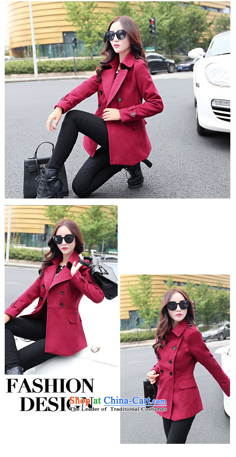 Gil Wo Ika 2015 winter new gross? 20 30-year-old girl jacket woolen coats that long, and larger Connie sub-jacket, wine red 2XL Photo, prices, brand platters! The elections are supplied in the national character of distribution, so action, buy now enjoy more preferential! As soon as possible.