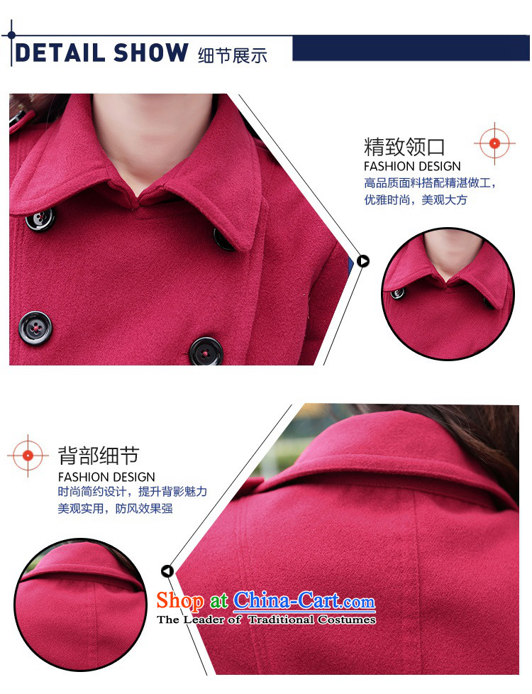 Gil Wo Ika 2015 winter new gross? 20 30-year-old girl jacket woolen coats that long, and larger Connie sub-jacket, wine red 2XL Photo, prices, brand platters! The elections are supplied in the national character of distribution, so action, buy now enjoy more preferential! As soon as possible.