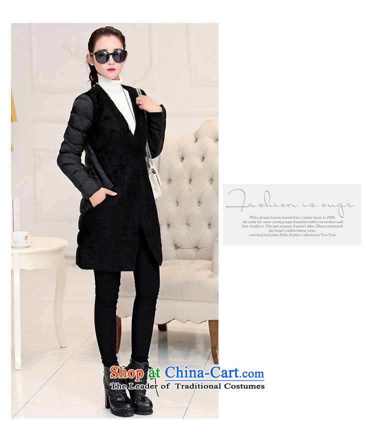 Leong for coats jacket women gross? 2015 autumn and winter new stylish girl in Europe and the temperament of coat is long jacket Sau San Tiao thin coat of video-gray stitching stingrays lint-free pictures, prices, L brand platters! The elections are supplied in the national character of distribution, so action, buy now enjoy more preferential! As soon as possible.