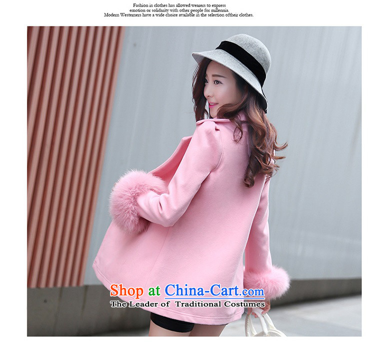 Gil Wo Ika 2015 winter video thin Korean new products for winter gross cloak a wool coat wool coat fox gross flows?? coats female light blue S picture, prices, brand platters! The elections are supplied in the national character of distribution, so action, buy now enjoy more preferential! As soon as possible.