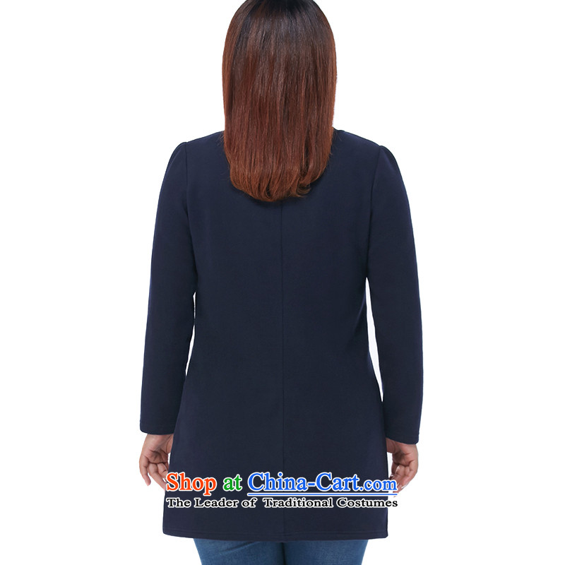 Large msshe women 2015 new winter clothing thick MM staple Ju-won for stamp forming the skirt shirt thick blue 5XL, 11 160 The Susan Carroll, Ms Elsie Leung Yee (MSSHE),,, shopping on the Internet