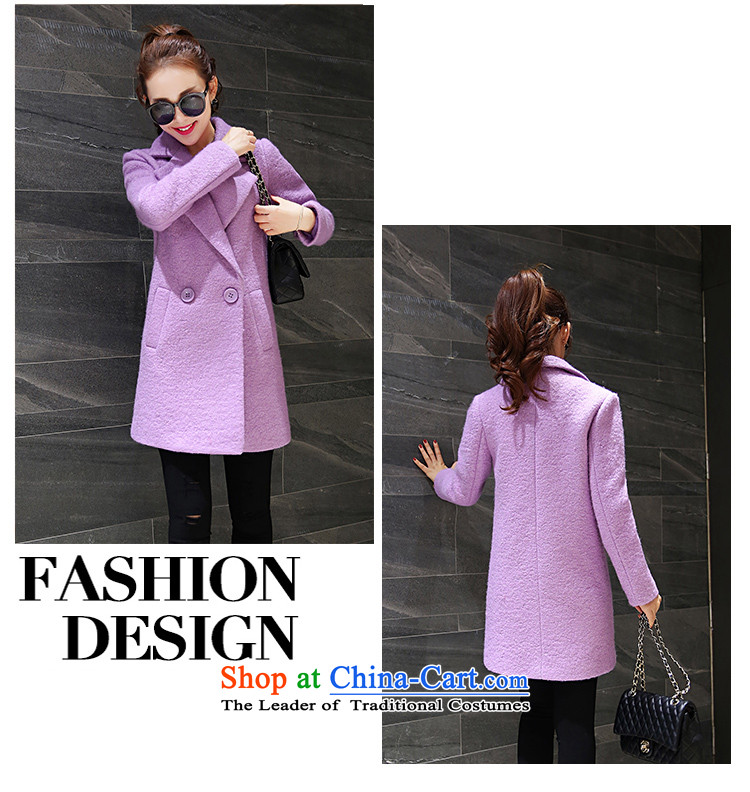 Morcar snow fur coats Connie? 2015 Winter Female winter new Korean Sau San video thin cashmere overcoat girl in a long hair stylish coat purple M pictures?, prices, brand platters! The elections are supplied in the national character of distribution, so action, buy now enjoy more preferential! As soon as possible.