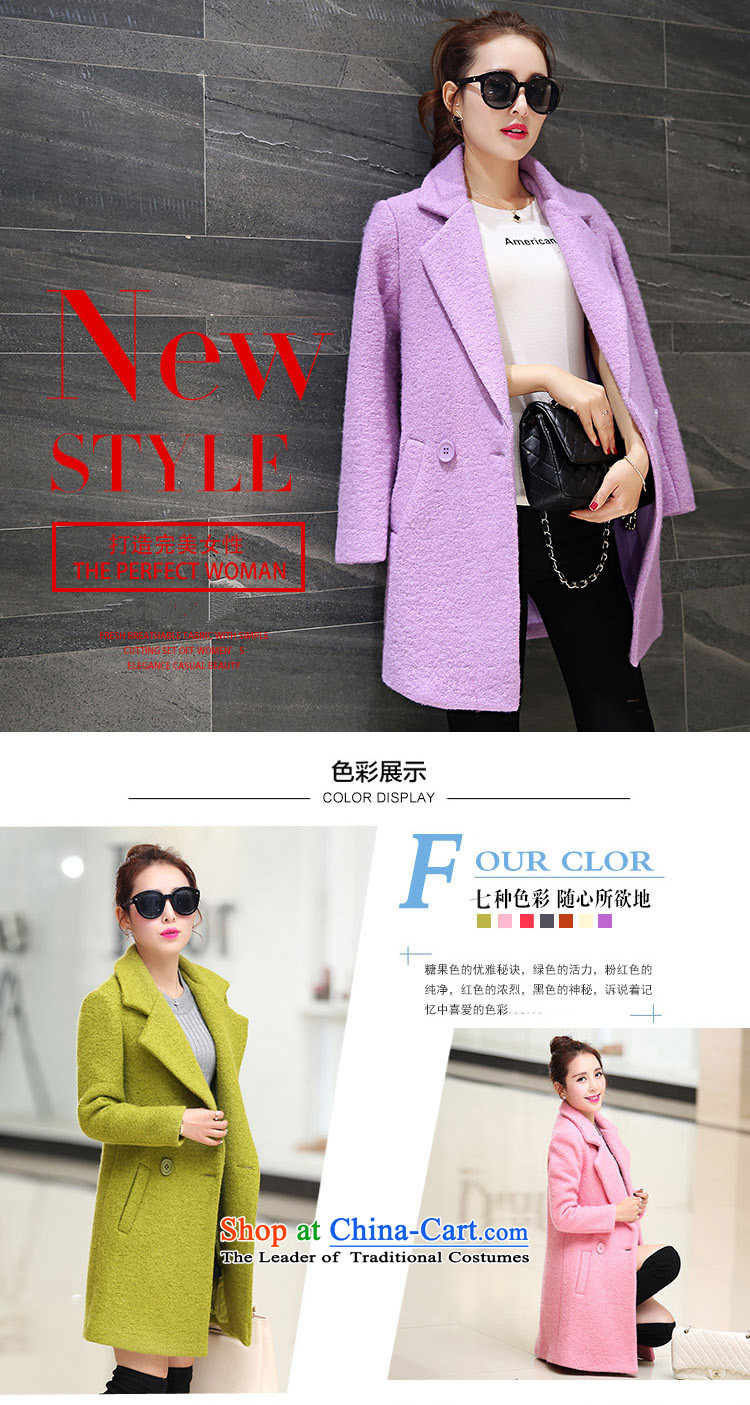 Morcar snow fur coats Connie? 2015 Winter Female winter new Korean Sau San video thin cashmere overcoat girl in a long hair stylish coat purple M pictures?, prices, brand platters! The elections are supplied in the national character of distribution, so action, buy now enjoy more preferential! As soon as possible.
