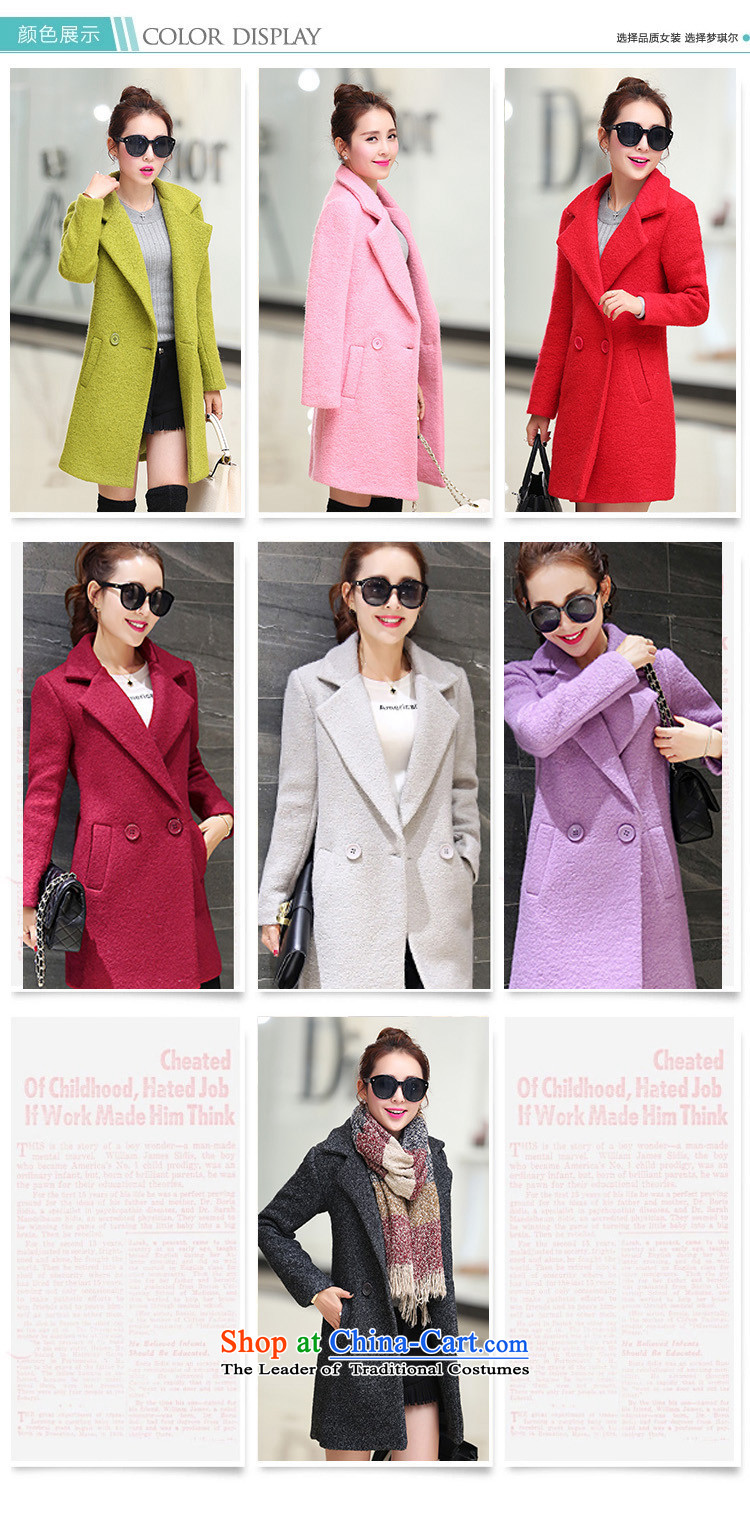 Morcar snow fur coats Connie? 2015 Winter Female winter new Korean Sau San video thin cashmere overcoat girl in a long hair stylish coat purple M pictures?, prices, brand platters! The elections are supplied in the national character of distribution, so action, buy now enjoy more preferential! As soon as possible.