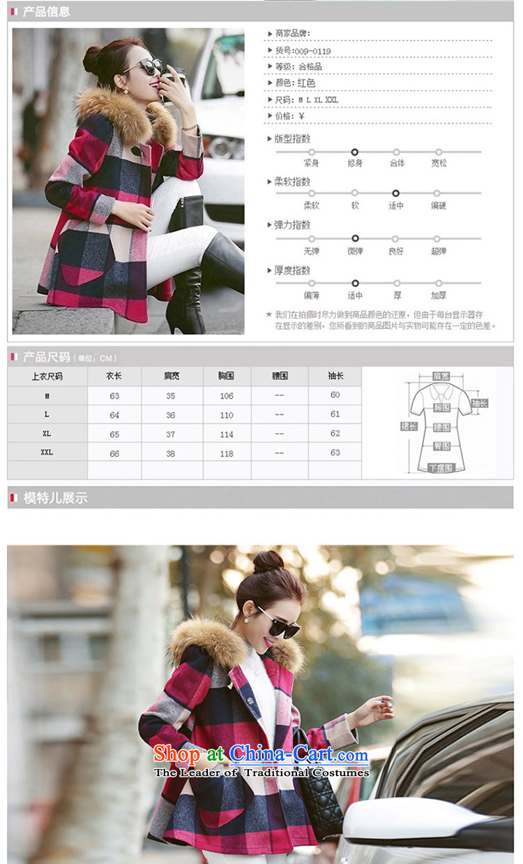 Yi love wave 2015 Fall/Winter Collections new Korean Gross Gross Sau San for coat? latticed gross girls jacket? long suit XL pictures, 9211 on price, brand platters! The elections are supplied in the national character of distribution, so action, buy now enjoy more preferential! As soon as possible.
