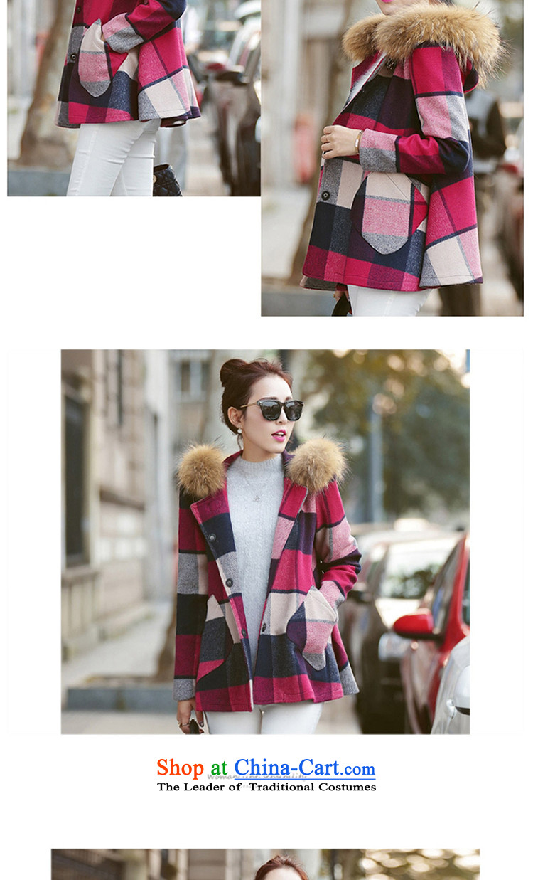 Yi love wave 2015 Fall/Winter Collections new Korean Gross Gross Sau San for coat? latticed gross girls jacket? long suit XL pictures, 9211 on price, brand platters! The elections are supplied in the national character of distribution, so action, buy now enjoy more preferential! As soon as possible.