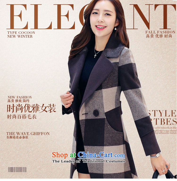 The Autumn 2015 a slap new Korean girl who decorated stylish large grid coats gross?? sub-coats jacket color grid M pictures lady, prices, brand platters! The elections are supplied in the national character of distribution, so action, buy now enjoy more preferential! As soon as possible.