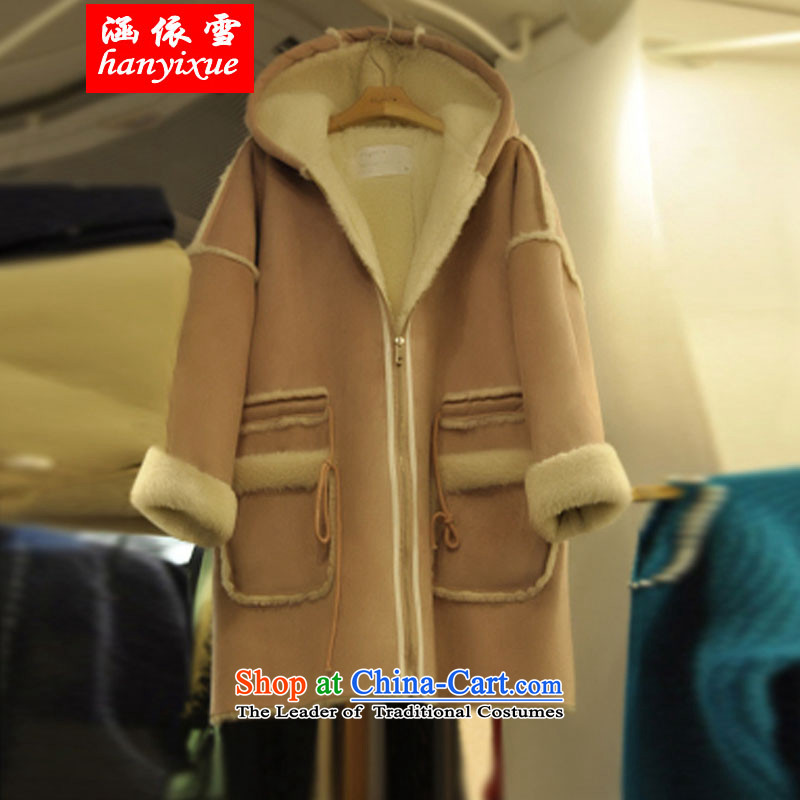 In accordance with the snow covered by the Fertilizer xl female thick sister robe graphics thin Korean cotton coat thickness jacket coat thick mm new light brown XXXL, covered by snow in accordance with , , , shopping on the Internet