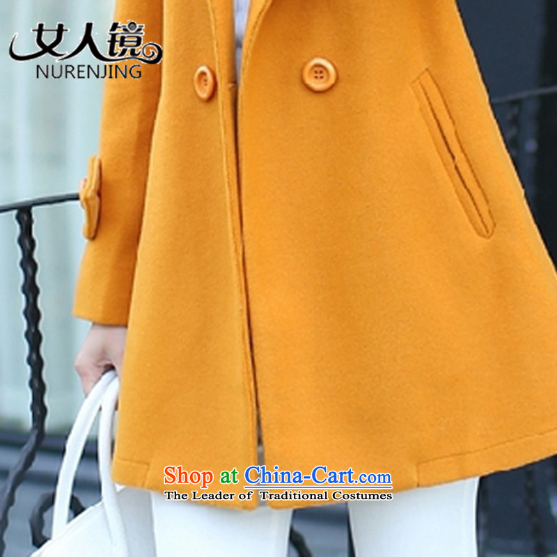 Women 2015 winter mirror the new Korean version of large numbers in length of Sau San for coats #L9826? ore Wong XXL, woman Mirror (nurenjing) , , , shopping on the Internet