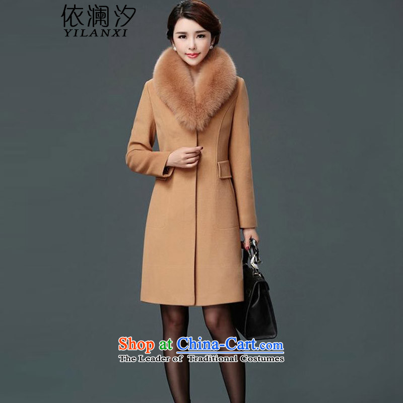In accordance with the World New Winter 2015 Hsichih new cashmere overcoat genuine long jacket, black XXL, 6657 in accordance with the World Hsichih shopping on the Internet has been pressed.