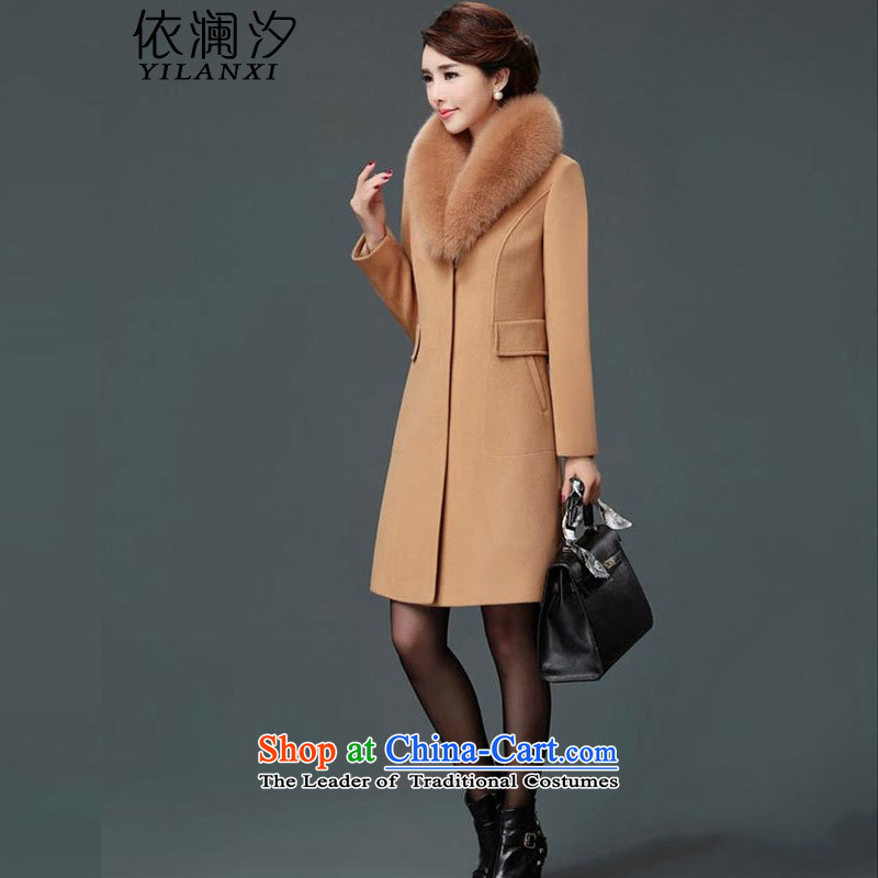 In accordance with the World New Winter 2015 Hsichih new cashmere overcoat genuine long jacket, black XXL, 6657 in accordance with the World Hsichih shopping on the Internet has been pressed.